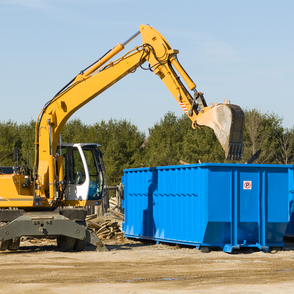 can i choose the location where the residential dumpster will be placed in Palm City Florida